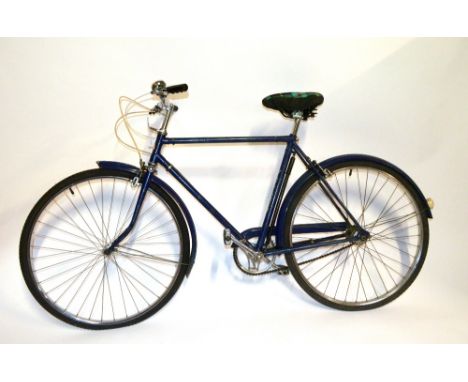 A vintage Raleigh Wayfairer navy painted bicycle. CONDITION REPORT: Basic maintenance required - flat tyre, etc.
