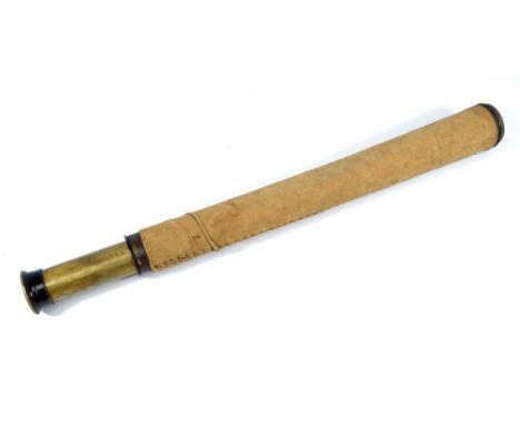 DOBBIE MCINNES LTD OF GLASGOW, GREENOCK & SOUTH SHIELDS; a brass single-draw telescope, inscribed 'C.S.Co.Ltd Flying Swift 19