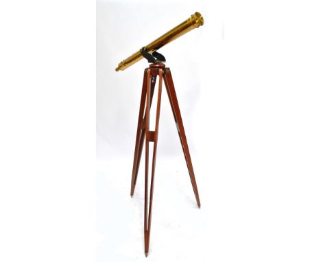 W WATSON & SONS OF HIGH HOLBORN LONDON; a cased 3" brass telescope, inscribed 'Century' to the eyepiece and no.12004, with sp