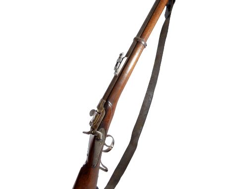 A Werndl ST70 11 x 42mm 2-band rifle with rotating drum breech, the lock plate numbered '870', the butt numbered 'R.89 1057',