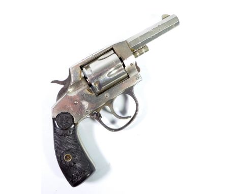 A model 1900 five shot double action rimfire revolver with octagonal barrel and frame stamped 'I.J. Double Action Model 1900'