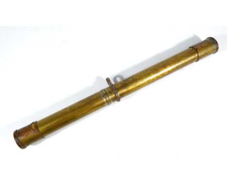 BECK LTD; a WWI period military issued trench mortar periscope bearing broad arrow marks and indistinctly numbered, length 43