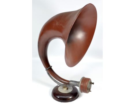 A 'Priory Loud Speaker', type D numbered 5553, with weighted circular base, height 55cm.
