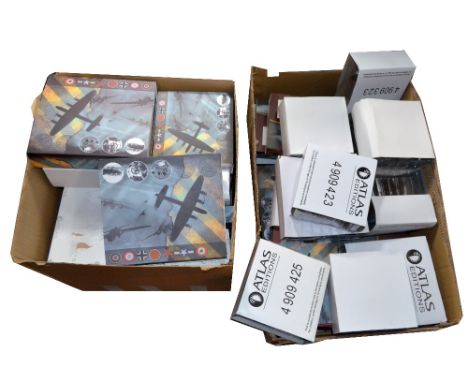 A collection of over twenty-five boxed Atlas Editions predominantly WWII model military aircraft to include B-24 'Liberator',