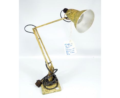 HERBERT TERRY; an original mid-20th century marbled Anglepoise lamp.