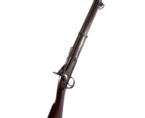 A Snider action 2-band rifle, the lock plate inscribed 'VR' beneath crown cipher and date 1863, bearing various proof marks t