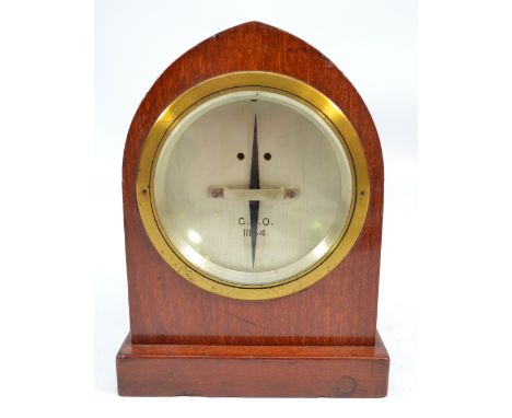 A mid to late 19th century oak cased telegraph signal indicator and galvanometer, the silvered dial stamped 'G.P.O. 11144', h