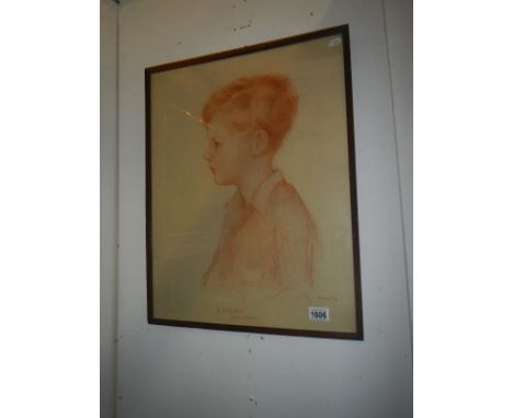 Portrait of Larry aged 8, early 20th century by Harold Cox