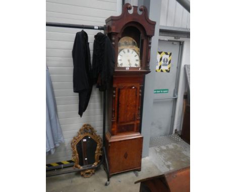 A Victorian 30 hour long case clock, (no weights, bell or pendulum)