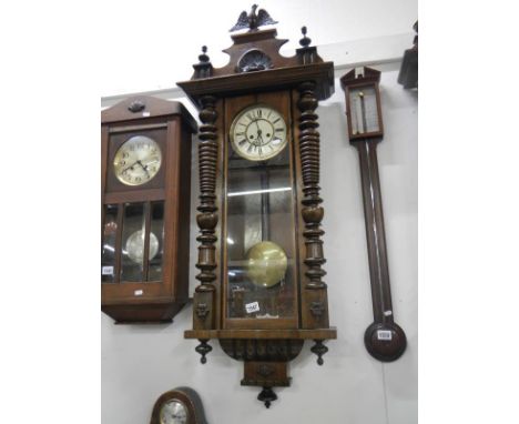 A good long Victorian wall clock