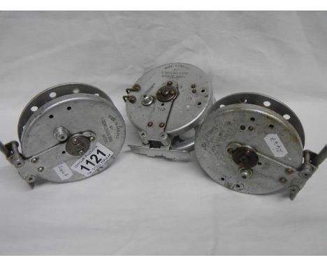 3 vintage K Dowling & Son fishing reels