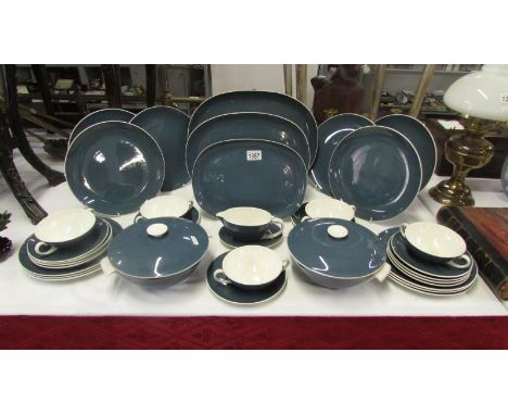 A Poole pottery dinner set (35 pieces)