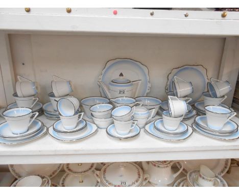 An Art Deco bell china tea set