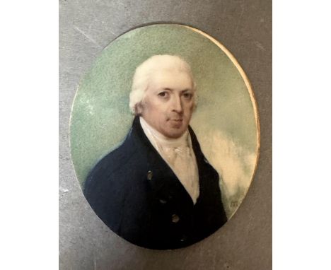 A miniature portrait of Mr J Barber dated 1802 (Registration of an ivory item. Submission reference: 4CES743X)