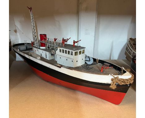 A firefighter model boat 