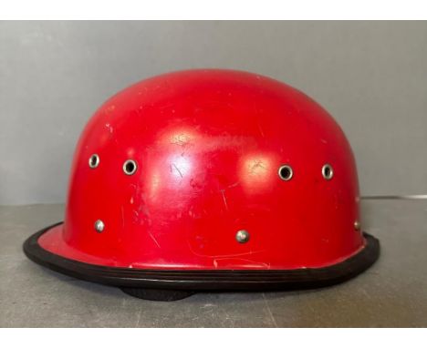 A vintage German motorcycle helmet 
