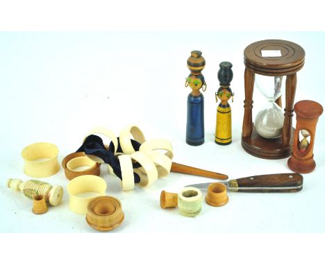 An egg timer and other items