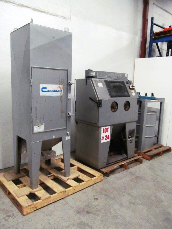 CANABLAST SAND BLAST SET, C/W CABINET, DUST COLLECTOR UNITS