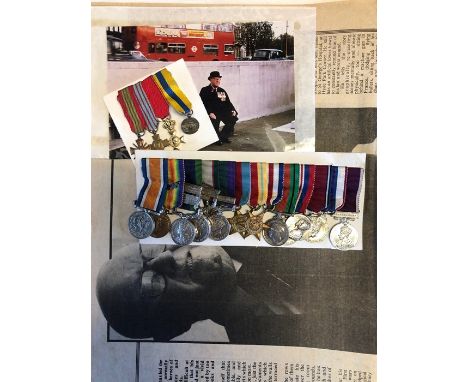 Major Dan Dixon miniature medal group of seventeen medals comprising 1914-18 war Medal; Victory Medal with M-I-D oakleaf; Ind