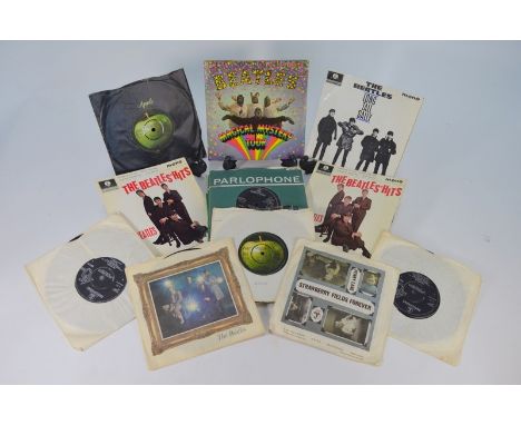 The Beatles - A collection of mostly Parlophone 45 rpm singles, including Long Tall Sally, Magical Mystery Tour (album), The 