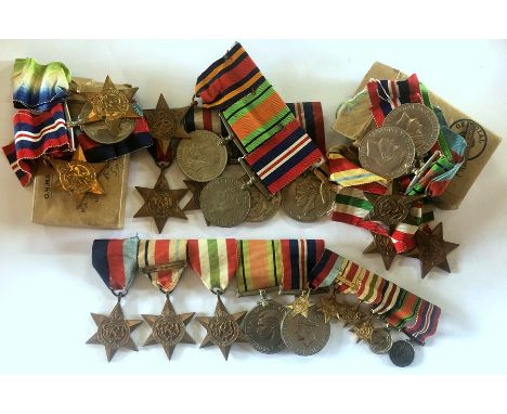 A large quantity of WWII campaign and service medals including 8th and 1st Army groups comprising 1939-45 Stars; Campaign Sta