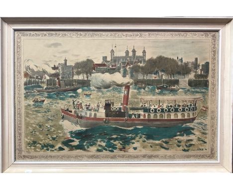 Edwin La Dell (British, 1914-1970) - 'The Tower of London', printed at the Baynard Press for School Prints Ltd, London, SP6, 