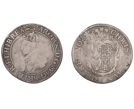 Charles I (1625-1649), Tower mint, Shilling, Gp C, mm. plume, bust 2, plume over shield, 5.48g/6h (Sharp C2/4; SCBI Brooker 4