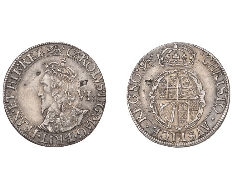 Charles I (1625-1649), York mint, Sixpence, mm. lion, 3.20g/12h (Besly 1A; Carlyon-Britton, BNJ XXVIII, p.203, 1 & pl. xv, 6,