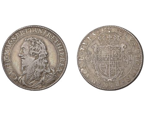 Charles I (1625-1649), Patterns, Pattern Unite or Halfcrown, 1630, by N. Briot, in silver, no mm., signed b both sides, car d