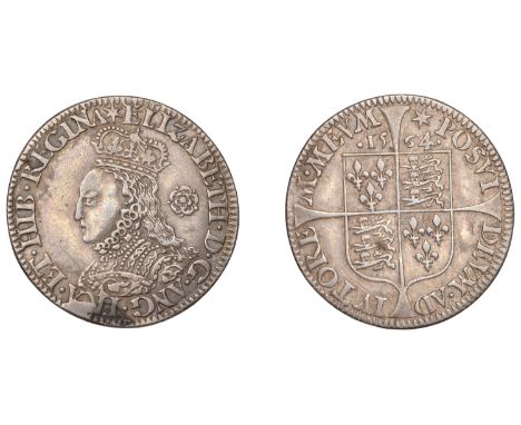 Elizabeth I (1558-1603), Milled coinage, Sixpence, 1564/2, mm. star, bust D, cross pattée on rev., 2.90g/8h (Borden & Brown 3