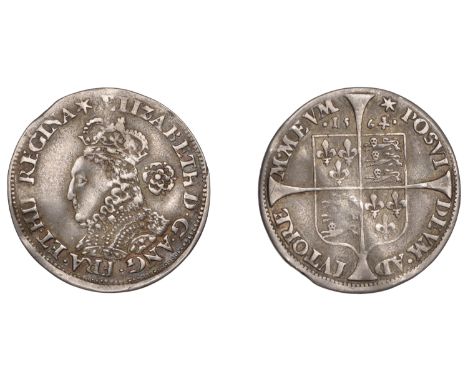 Elizabeth I (1558-1603), Milled coinage, Threepence, 1564/3, mm. star, bust D, cross pattée on rev., 1.56g/6h (Borden & Brown