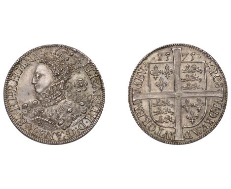 Elizabeth I (1558-1603), Patterns, Pattern Threepence, 1575, mm. mullet, elizabeth d g ang fra & hib regina, crowned bust lef