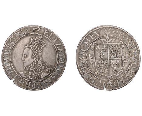 Elizabeth I (1558-1603), Patterns, Pattern Shilling, undated [c. 1596], mm. key, elizab d g ang fr et hib regina, crowned bus