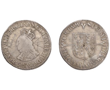 Elizabeth I (1558-1603), Patterns, Pattern Shilling, undated [1561], mm. martlet, elizabeth d g ang fra et hib regina, crowne