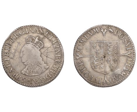 Elizabeth I (1558-1603), Patterns, Pattern Shilling, undated [1561], mm. martlet, elizabeth d g ang fra et hib regina, crowne