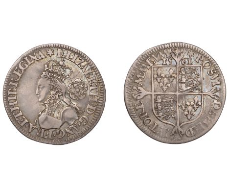 Elizabeth I (1558-1603), Milled coinage, Sixpence, 1561, mm. star, bust B, large rose, 2.83g/6h (Borden & Brown 22 [O1/21-R2]