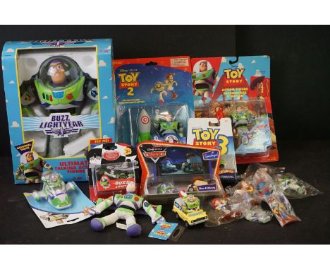 Group of boxed and unboxed Disney Toy Story toys to include boxed ThinkWay 62809 Buzz Lightyear, carded ThinkWay Toy Story &a