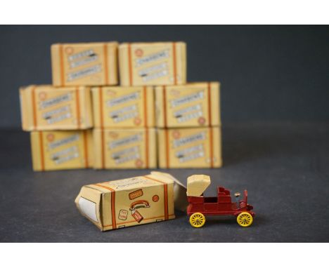 Nine boxed Charbens Miniature Series diecast models to include Spyker, No 3 Old Bill 1914, No 9 Standard 1903, Genevieve No 1