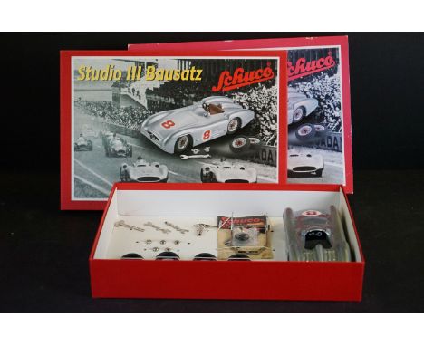 Boxed Schuco Studio III Bausatz metal model car kit, complete and excellent, unused, with outer box slip 