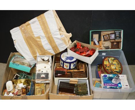 Collection of Dolls House Furniture including 6 items of Russ painted furniture, approximately 70 further items of furniture,