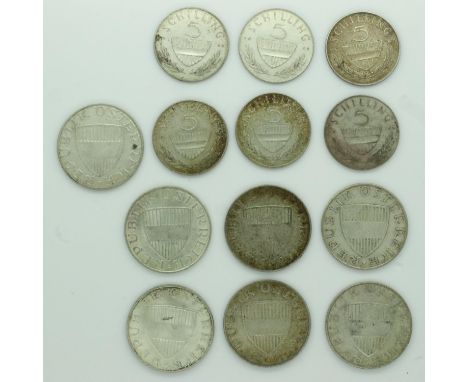 Silver Austrian old world coins - circulated grades. UK P&amp;P Group 0 (£6+VAT for the first lot and £1+VAT for subsequent l