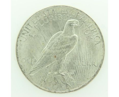 1922 American silver peace dollar, nUNC. UK P&amp;P Group 0 (£6+VAT for the first lot and £1+VAT for subsequent lots) 