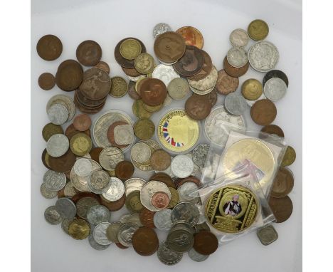 Collection of world coins and some commemorative types. UK P&amp;P Group 1 (£16+VAT for the first lot and £2+VAT for subseque