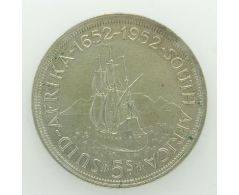 1952 Colonial South Africa silver crown of George VI - EF grade. UK P&amp;P Group 0 (£6+VAT for the first lot and £1+VAT for 