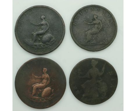 Circulated early milled small coins of George III. UK P&amp;P Group 0 (£6+VAT for the first lot and £1+VAT for subsequent lot