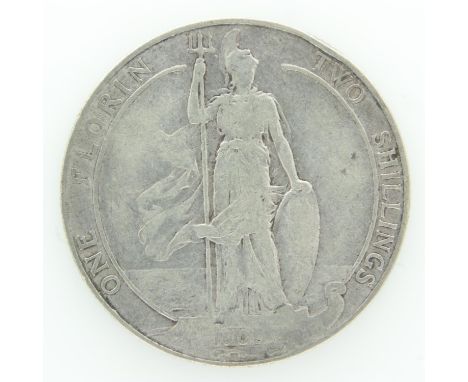 1908 silver florin of Edward VII. UK P&amp;P Group 0 (£6+VAT for the first lot and £1+VAT for subsequent lots) 