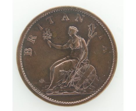 1807 Copper Penny of George III  - VF grade. UK P&amp;P Group 0 (£6+VAT for the first lot and £1+VAT for subsequent lots) 
