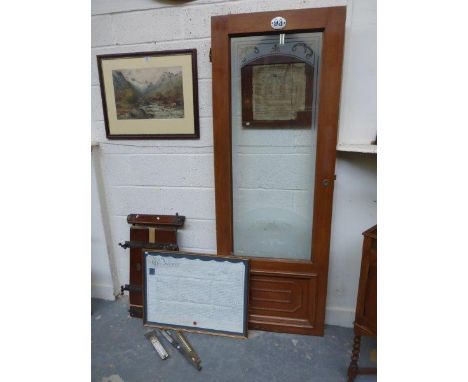 A fruit bottling thermometer, a BRANNAN recording thermometer, a brass and wooden handled National Confectionary Industry Acc