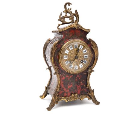 Etienne Maxant, Paris, a boulle mantel clock: the eight-day duration movement striking the hours and half-hours on a gong, th