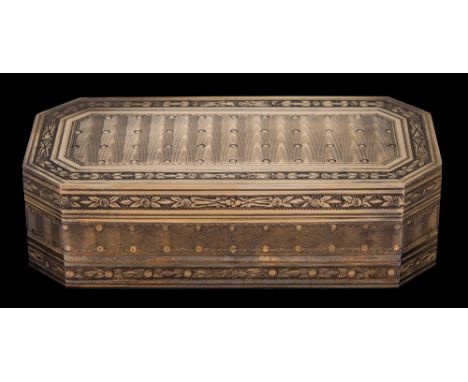 A George V silver gilt presentation box, maker Carrington &amp; Co, London, 1935: inscribed to the lid interior "Presented by